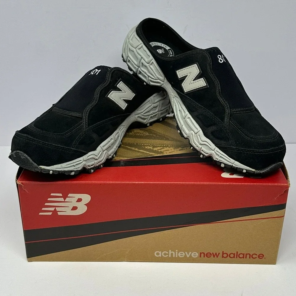 New Balance 801 All Terrain Mules Mens 9 Black Grey Slip On Shoes M801SBK